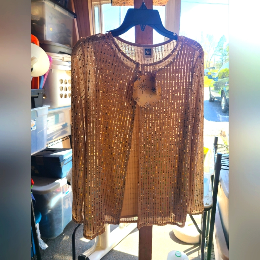 Gold Sequin Women's Top 42-5